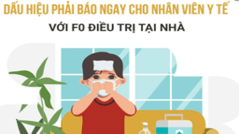 Dấu hiệu phải báo ngay cho nhân viên y tế với F0 điều trị tại nhà